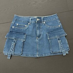 T.J.Maxx Blue Denim Mini Skirt